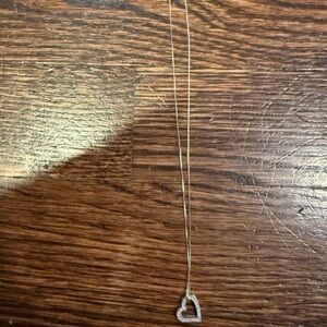 Silver Heart Pendant Necklace